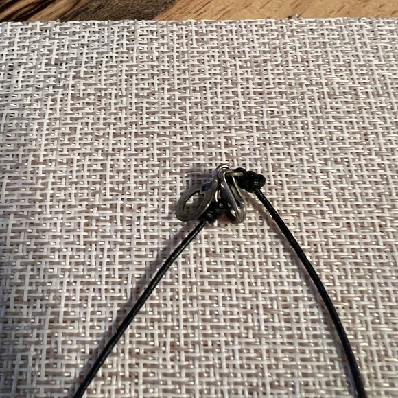 Silpada charm holder necklace with 4 crystal charms - Picture 4 of 4